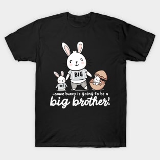 Big Brother Announcement Cute Bunny Family Design T-Shirt